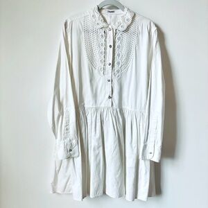 Miu Miu White Western Dress
